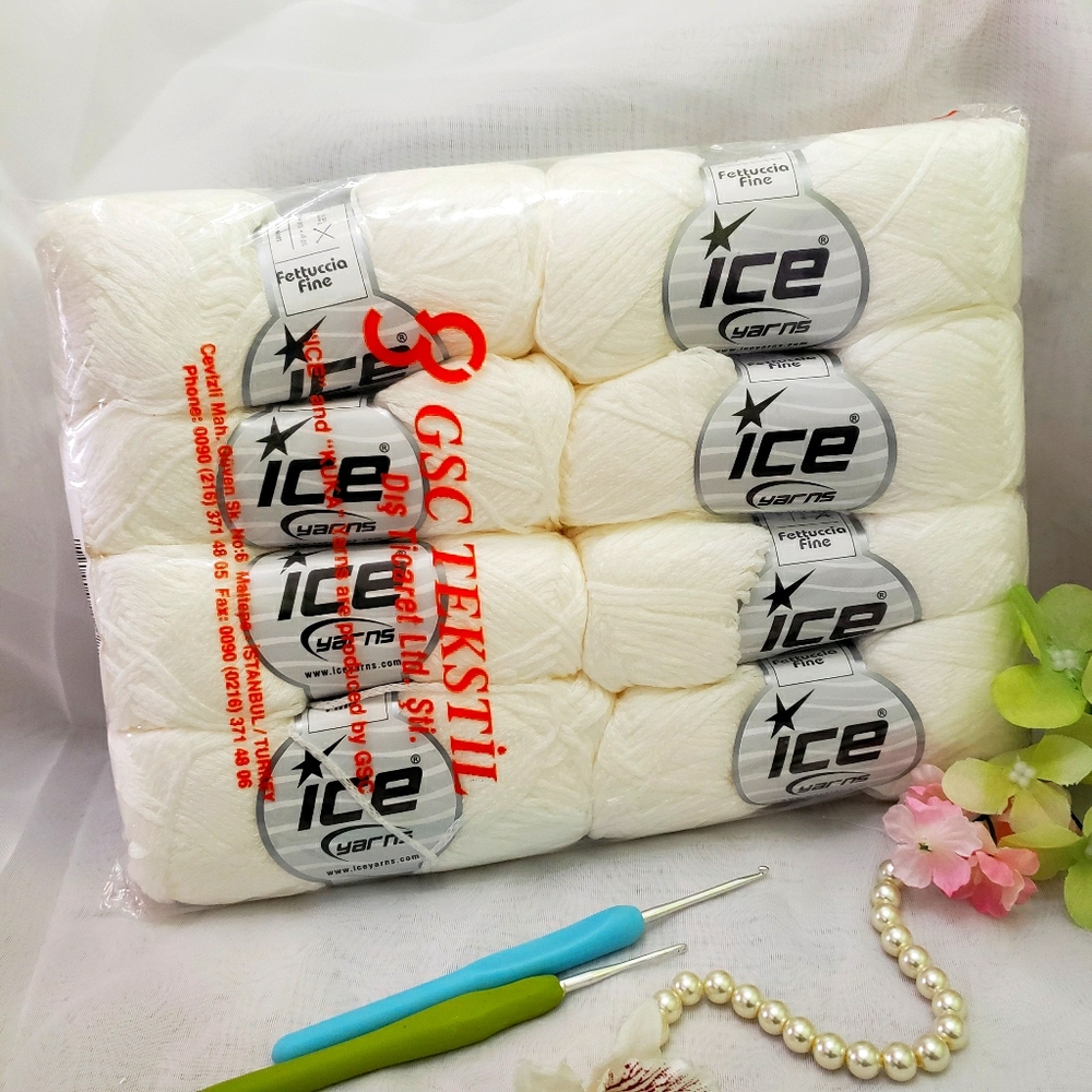 Sale 8 skeins ICE YARNS,  Fettuccia